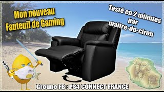 Fauteuil Relax Rotatif Pour Gamers Exigeants testé en 2 minutes [upl. by Atsylac]