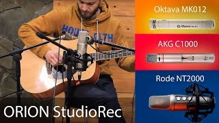 Rode NT2000 AKG C1000 Oktava MK012 Mic test on acoustic guitar Cardioid [upl. by Walburga761]