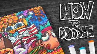 HOW TO DOODLE Cool tips😎 [upl. by Lodovico165]