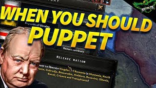 HOI4 Should you Annex or Puppet Countries Hearts of Iron 4 Tutorial [upl. by Cletus]