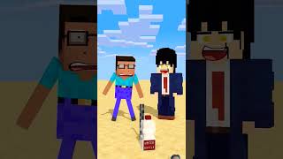 Help for power up to flip the bottle❤❤ minecraft minecraftanimation animationvsminecraft funny [upl. by Marieann]