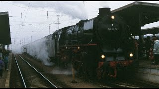 Dampfschnellzug in Plattling am 30101993 mit 01 1100DBSaisonabschlußfahrt 1993 [upl. by Blanca983]