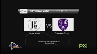 Hayes School v Chislehurst amp Sidcup Grammar  National Vase Rd 2  HIGHLIGHTS [upl. by Card]