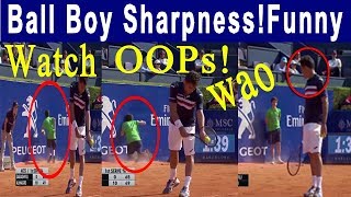 Tennis Ball Boy Runs into wall funny Moments compilation [upl. by Wolfie246]