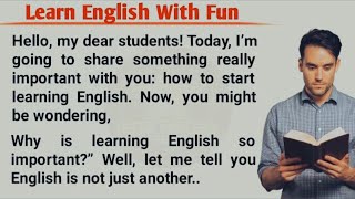 Learn English With Fun Learn English How To Learn English Learn English Through Story Level 1 [upl. by Ahsinahs]