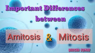 Difference between amitosis and mitosis Cell Division biology and career [upl. by Cerf]