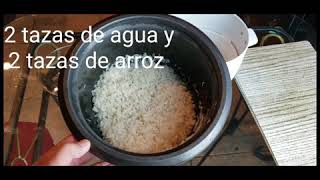 Como cocinar arroz blanco con arocera [upl. by Lars]