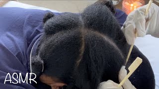 ASMR  Scalp scratching  Dry scalp  Product buildup removal [upl. by Muns]