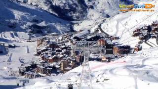 Skiing  Val Thorens France  Unravel Travel TV [upl. by Llednar]