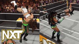 WWE 2K24 NXT  Women’s Dusty Cup tournament Semi Final matches [upl. by Jilleen383]