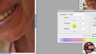 Photoshop Tutorial Zähne bleichen [upl. by Nalo887]