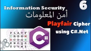 play fair cipher encryption amp decryption using CNet خوارزمية بلي فير [upl. by Ruby]