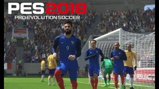 France vs Brésil  PES 2018 Beta Online  Mon Deuxième Match PS4 [upl. by Olleina]