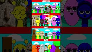 Incredibox Sprunki Sprunzk VS Fanky Cat VS Bald VS Gyat MIX VERSION [upl. by Lawley589]