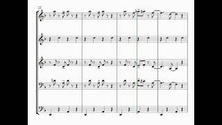 Cantina Band form Star Wars  Sheet Music Score The Chamberlain Brass [upl. by Nodnorb]