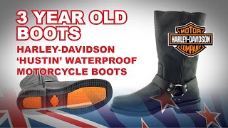 HarleyDavidson Hustin Waterproof Motorcycle Boots • Are They As good As They Say [upl. by Moya]