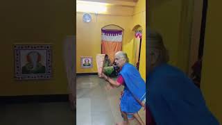 Ganpati bappa la fugdi ghaltana mazhi Aaji vibes dance bappa shorts fugdi youtube aaji kokan [upl. by Dracir]