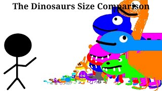 The Dinosaurs Size Comparison [upl. by Eidnyl779]