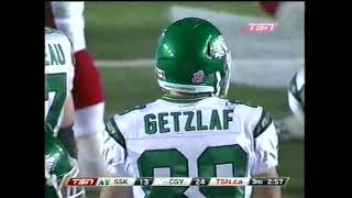 CFL 2011 SASKATCHEWAN ROUGHRIDERS AT CALGARY STAMPEDERS [upl. by Ardiedak]