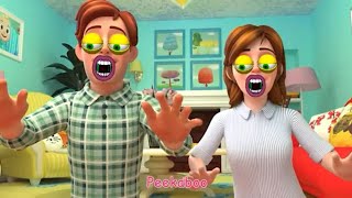 CoComelon Peek A Boo Daddy and Mommy Only Version Shake With Laughter Version [upl. by Dessma]