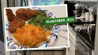 Vlogtober cleaning dinner shower  TV lights out [upl. by Marten]