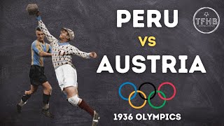 Peru vs Austria  1936 Olympics  Footballs Biggest Controversies [upl. by Bluhm]