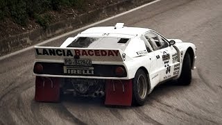 Lancia Rally 037 Group B Pure Sound  Warm Up Accelerations amp More [upl. by Ynffit]