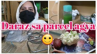 Bhot Bussy Din Tha  Daraz Sa Parcel Agya 🙂 sabanaveedvlogs [upl. by Atiuqat152]