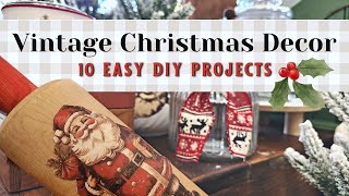 10 EASY DIY VINTAGE CHRISTMAS PROJECTS  Thrifted Christmas Decor for Resale [upl. by Burnett183]