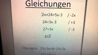 Mathe Gleichung lösen  Gleichungen auflösen so gehts [upl. by Pooh]