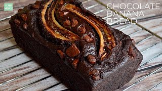 CHOCOLATE Banana Bread Recipe [upl. by Free217]