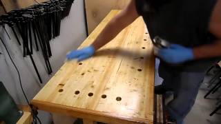 GPQ 12  Refinishing The Workbench Top [upl. by Attenehs]