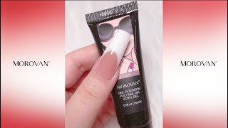 Poly gel nail  French nail  Easy poly gel nail tutorial  Morovan [upl. by Nhoj]