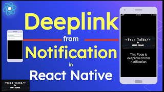 How to deep link from notification in react native 2021 [upl. by Franni664]