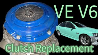 VE V6 Commodore Heavy Duty clutch replacement [upl. by Anibur]