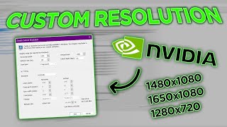 How to Add a Custom Resolution on NVIDIA Control Panel No Black Bars [upl. by Seiber]