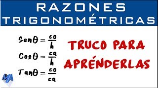 Trucos para memorizar las razones trigonométricas [upl. by Kahl323]