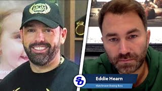 EDDIE HEARN Our Joshua vs Fury negotiations NO LONGER WITH DANIEL KINAHAN [upl. by Yecram]