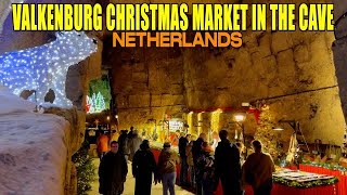 VALKENBURGS AMAZING UNDERGROUND CHRISTMAS MARKET 2023  NETHERLANDS  4K [upl. by Huda]