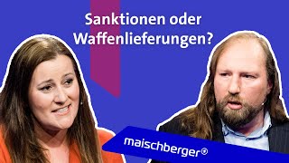 Was tun gegen Putin Janine Wissler und Anton Hofreiter im Gespräch  maischberger [upl. by Leitao667]