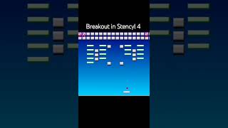 BREAKOUT IN STENCYL 4 tutorial shorts gameprogramming stencyl breakout [upl. by Milissa]