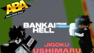 Bankai From Frozen Hell Jigoku Ushimaru  Anime Battle Arena [upl. by Marasco]