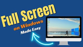 Full Screen on Windows Made easy [upl. by Ahtiuqal173]