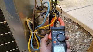 How to Check Amperage on Compressor and Fan Motor [upl. by Elleb]