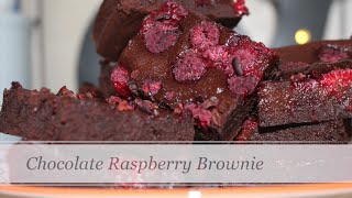 Chocolate Raspberry Brownie Recipe  Gluten Free Brownie Recipe  Coconut Flour  Thermomix Recipe [upl. by Haidadej]