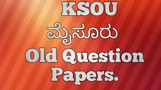 KSOU ksou old question papers Political Scinceampsociologykannada 2019 amp 2021 ksou mysore [upl. by Whitelaw]