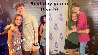 LIGHTS OUT TOUR VLOG  Best day of our lives [upl. by Ezequiel843]