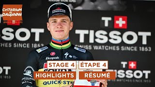 Critérium du Dauphiné 2024  Highlights of Stage 4 [upl. by Elreath]