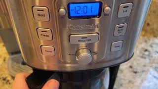 How to Use Cuisinart 14 Cup Coffee Maker [upl. by Wong948]