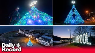 Watch the stunning Ullapool Creel Christmas tree light switchon [upl. by Magnus293]